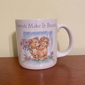 Vintage Carlton Cards “Friends Make It Bearable” Mug